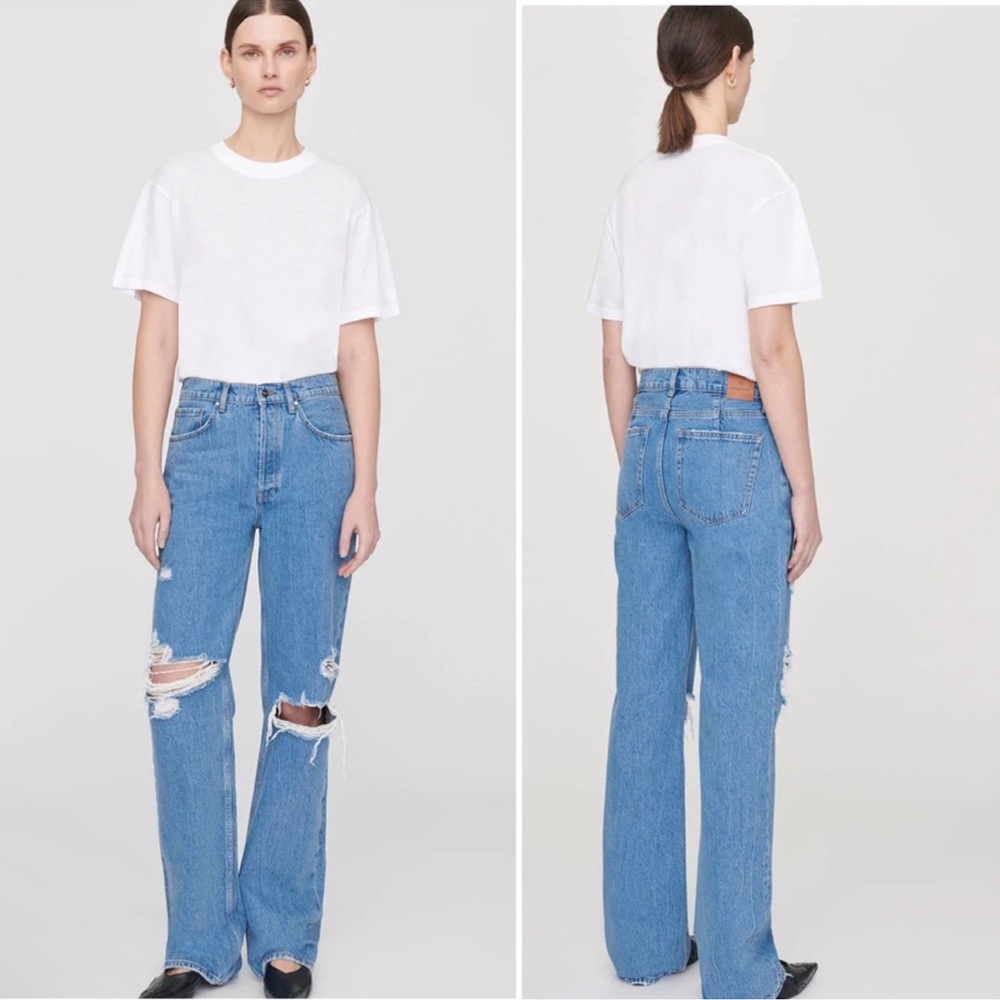 Anine Bing Gio Jeans Straight Leg Jeans